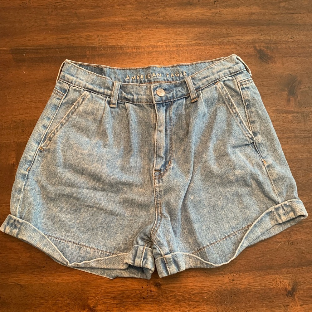 American Eagle Outfitters Light Blue Denim Jean Shorts
